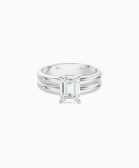 White Lab Diamond / Emerald (NS) / 1.5ct