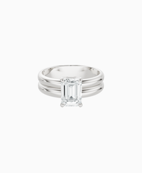 White Lab Diamond / Emerald (NS) / 1.5ct