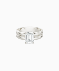 White Lab Diamond / Emerald (NS) / 1.5ct