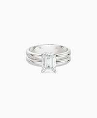 White Lab Diamond / Emerald (NS) / 1.5ct