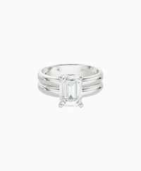 White Lab Diamond / Emerald (NS) / 2ct