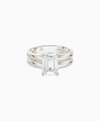 White Lab Diamond / Emerald (NS) / 2ct