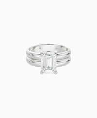 White Lab Diamond / Emerald (NS) / 2ct