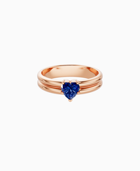 Royal Blue Lab Sapphire / Heart / 0.5ct