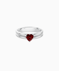 Pigeon Blood Lab Ruby / Heart / 0.5ct