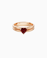Pigeon Blood Lab Ruby / Heart / 0.5ct