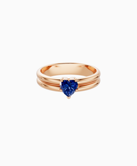 Royal Blue Lab Sapphire / Heart / 0.5ct