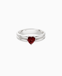 Pigeon Blood Lab Ruby / Heart / 0.5ct