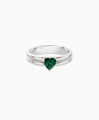 Zambian Lab Emerald / Heart / 0.5ct