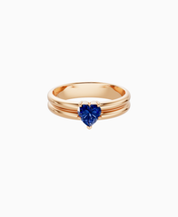 Royal Blue Lab Sapphire / Heart / 0.5ct