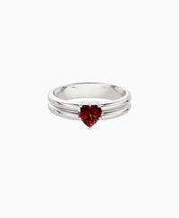 Pigeon Blood Lab Ruby / Heart / 0.5ct