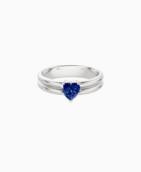 Royal Blue Lab Sapphire / Heart / 0.5ct