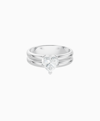 White Lab Diamond / Heart / 1ct
