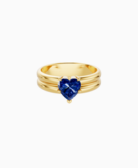 Royal Blue Lab Sapphire / Heart / 1ct