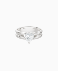 White Lab Diamond / Heart / 1ct
