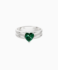 Zambian Lab Emerald / Heart / 1ct