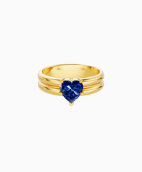 Royal Blue Lab Sapphire / Heart / 1ct