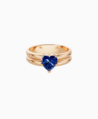 Royal Blue Lab Sapphire / Heart / 1ct