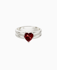 Pigeon Blood Lab Ruby / Heart / 1ct