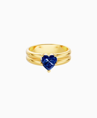 Royal Blue Lab Sapphire / Heart / 1ct