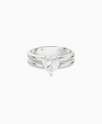 White Lab Diamond / Heart / 1ct
