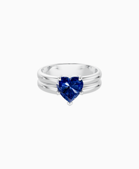Royal Blue Lab Sapphire / Heart / 1.5ct