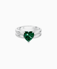 Zambian Lab Emerald / Heart / 1.5ct