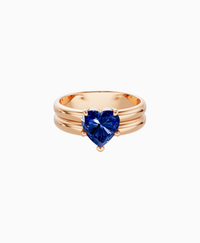Royal Blue Lab Sapphire / Heart / 1.5ct