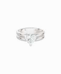 White Lab Diamond / Heart / 1.5ct