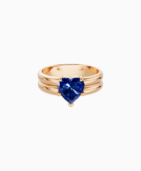 Royal Blue Lab Sapphire / Heart / 1.5ct