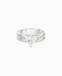 White Lab Diamond / Heart / 1.5ct