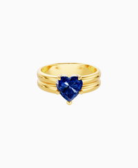 Royal Blue Lab Sapphire / Heart / 1.5ct