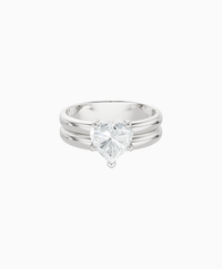 White Lab Diamond / Heart / 1.5ct