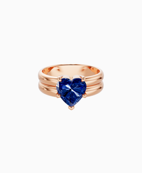 Royal Blue Lab Sapphire / Heart / 2ct