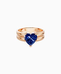 Royal Blue Lab Sapphire / Heart / 2ct