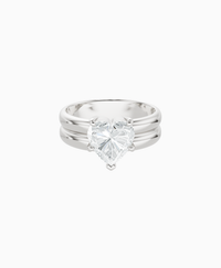 White Lab Diamond / Heart / 2ct