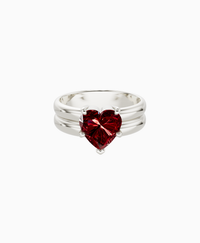 Pigeon Blood Lab Ruby / Heart / 2ct