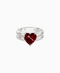 Pigeon Blood Lab Ruby / Heart / 2ct