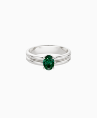 Zambian Lab Emerald / Oval (NS) / 0.5ct