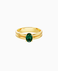 Zambian Lab Emerald / Oval (NS) / 0.5ct