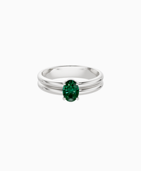 Zambian Lab Emerald / Oval (NS) / 0.5ct