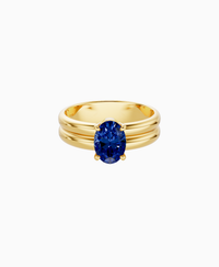 Royal Blue Lab Sapphire / Oval (NS) / 1ct