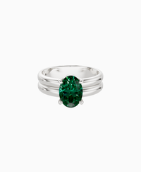 Zambian Lab Emerald / Oval (NS) / 1.5ct