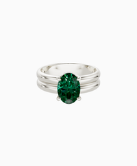 Zambian Lab Emerald / Oval (NS) / 1.5ct