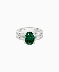 Zambian Lab Emerald / Oval (NS) / 1.5ct