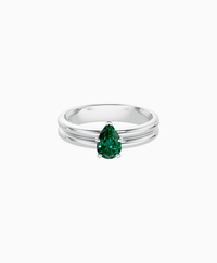 Zambian Lab Emerald / Pear (NS) / 0.5ct