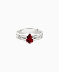 Pigeon Blood Lab Ruby / Pear (NS) / 0.5ct
