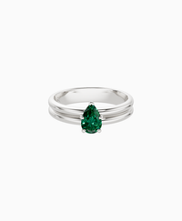 Zambian Lab Emerald / Pear (NS) / 0.5ct