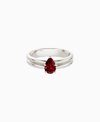 Pigeon Blood Lab Ruby / Pear (NS) / 0.5ct
