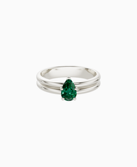 Zambian Lab Emerald / Pear (NS) / 0.5ct